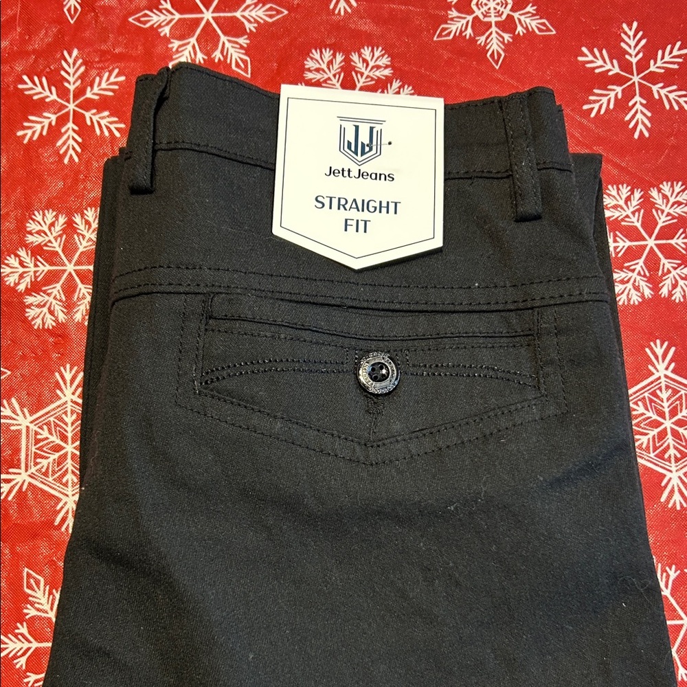 Men's Black Straight Fit Jeans